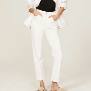 Agolde Cream Denim Jeans